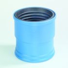 DykaSono PVC Dempingsmof 110mm mof/mof blauw