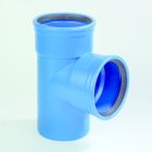 DykaSono PVC T-stuk 160mm 2x mof/ 1x spie 90° blauw