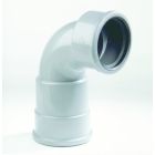 PVC Flexibele bocht SN8 80 mm zetting 125mm 2x mof 90° grijs