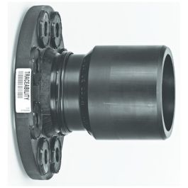 PE100 Reductie voorlasflens 110xDN80mm SDR11 PN16 spie zwart
