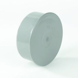 PVC Afsluitkap 110mm spie grijs